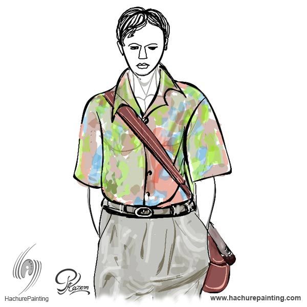 600x600 young man walking, drawing from front view tutorial - Walking Drawing