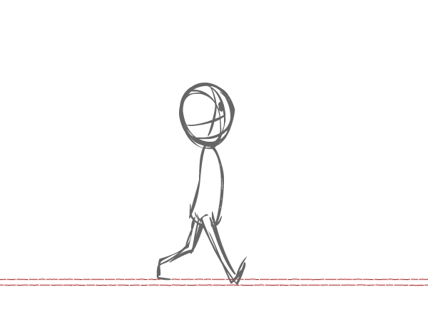 600x469 animation for beginners how to animate a character walking - Walking Drawing