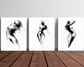 340x270 Figure Drawing Etsy - Walking Figure Drawing