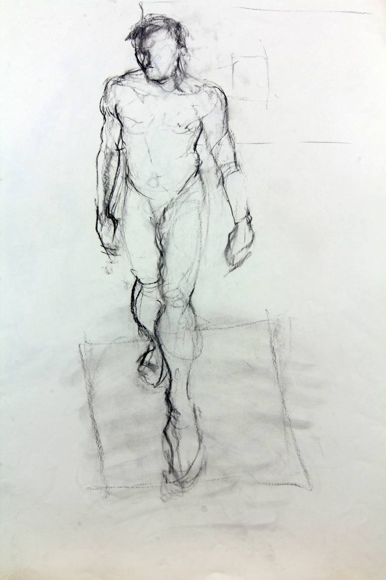 770x1155 man walk drawing - Walking Figure Drawing