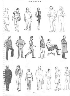 236x324 People Walking Sketches - Walking Figure Drawing