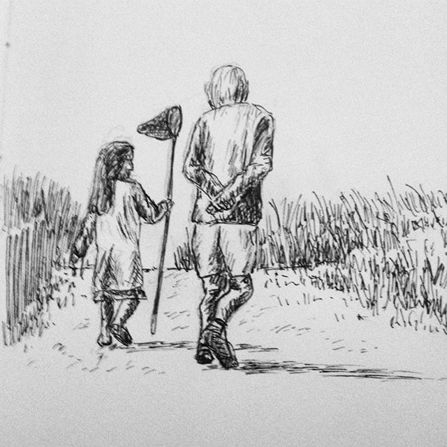 640x640 Day - Walking Figure Drawing