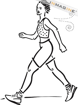 300x400 not just small talk shoe bite and walking light - Walking Shoes Drawing