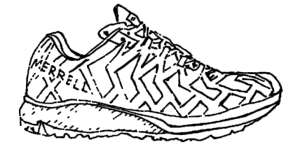 418x220 outdoor clothing footwear outdoor wear merrell - Walking Shoes Drawing