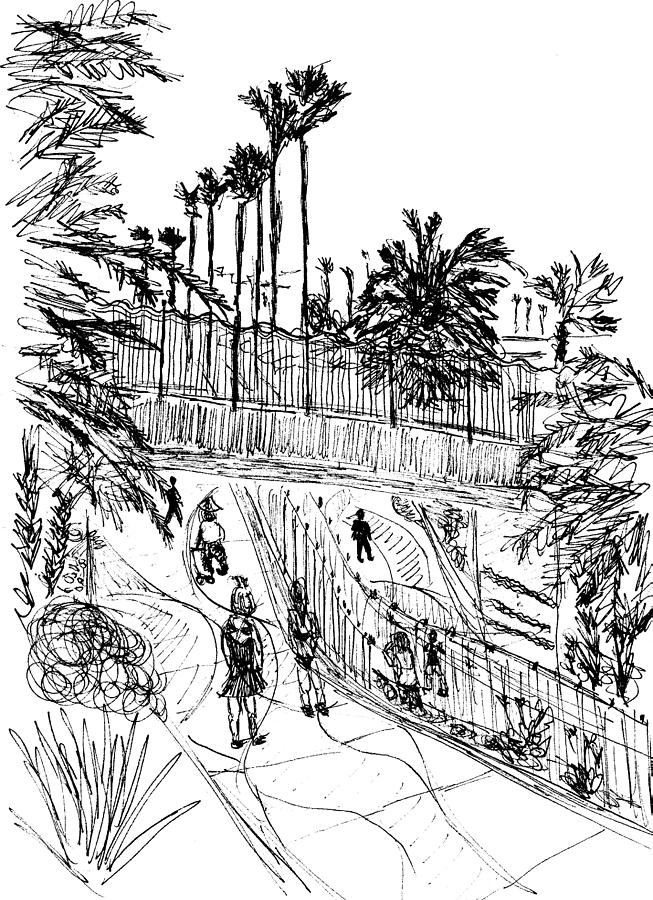 653x900 Walkway Drawing - Walkway Drawing