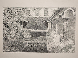 300x225 Walkway Drawings Fine Art America - Walkway Drawing
