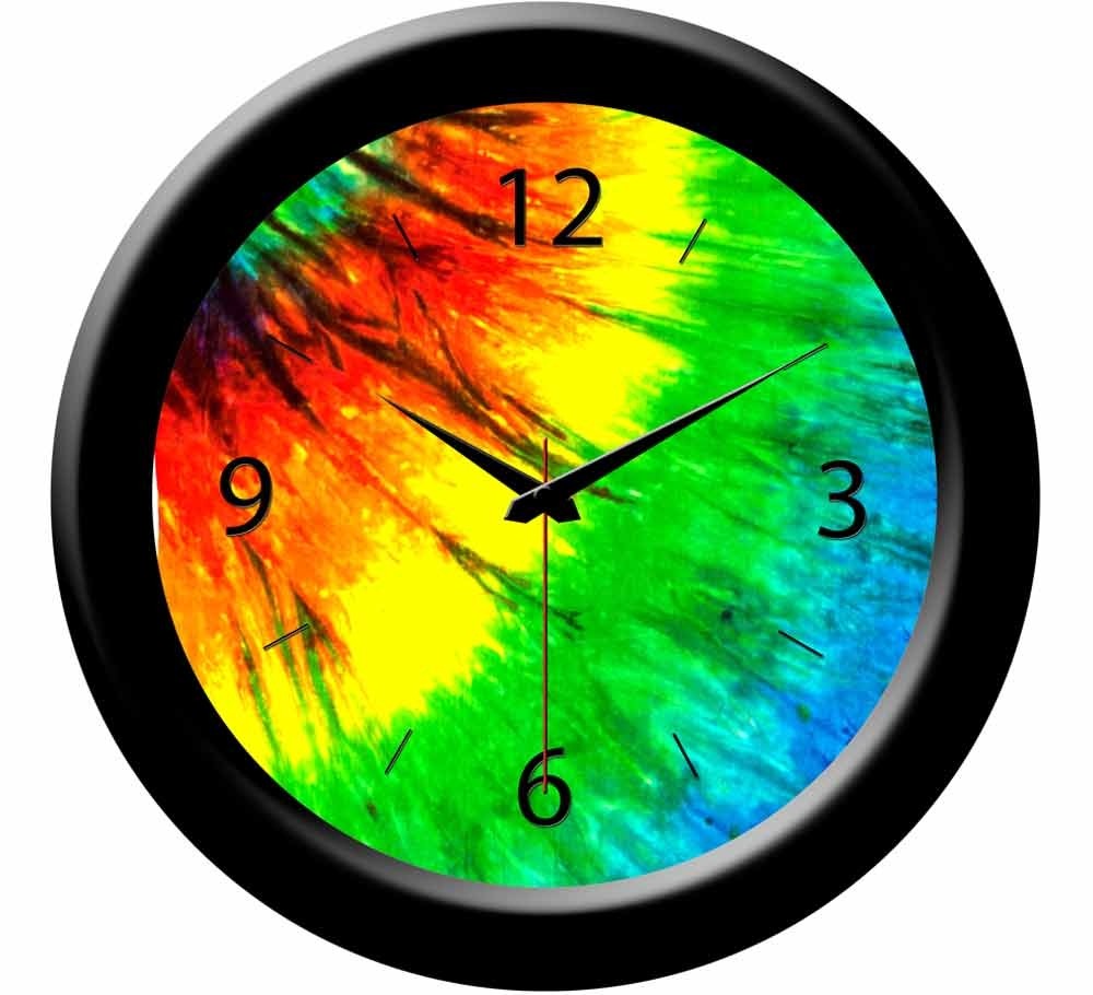 1000x910 buy wall clock online colorful drawing wall clock home decor items - Wall Clock Drawing