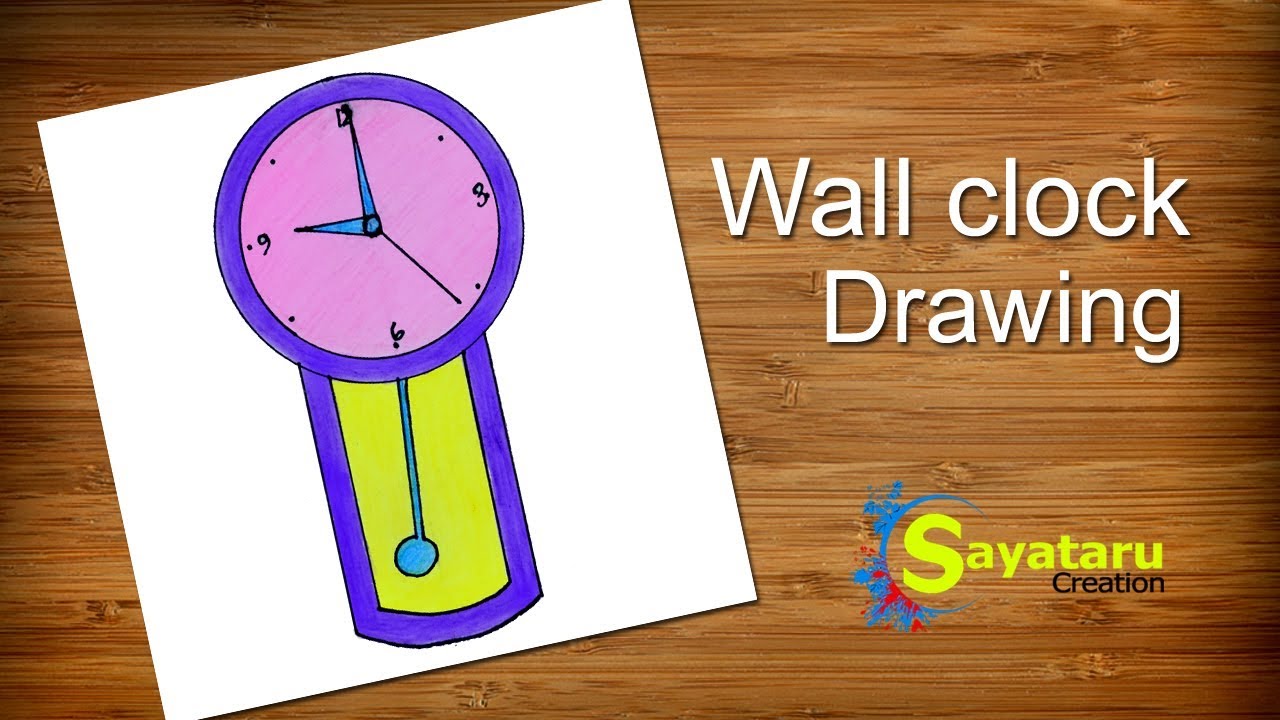 1280x720 How To Draw A Wall Clock Step - Wall Clock Drawing