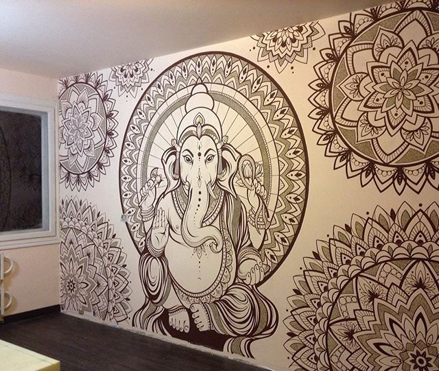 640x541 Beautiful Wall Drawing - Wall Drawing