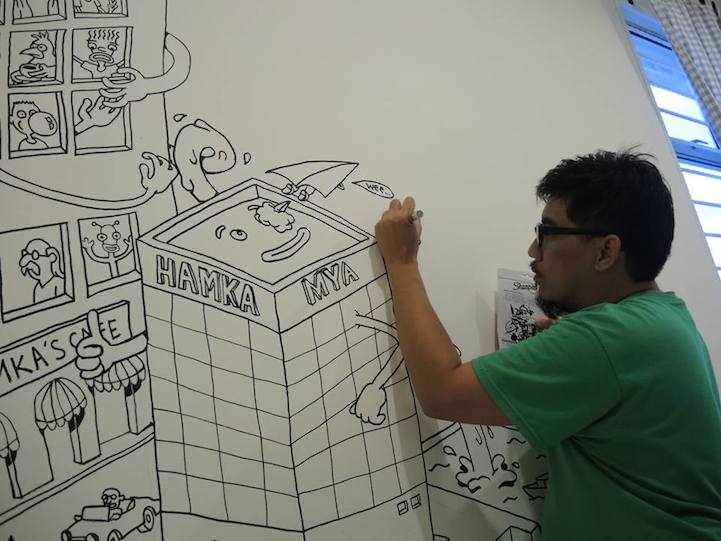 721x541 dad doodles a delightfully imaginative world on sonampaposs bedroom - Wall Drawings Art