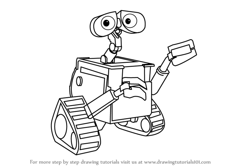 800x566 Learn How To Draw Wall E - Wall E Drawing