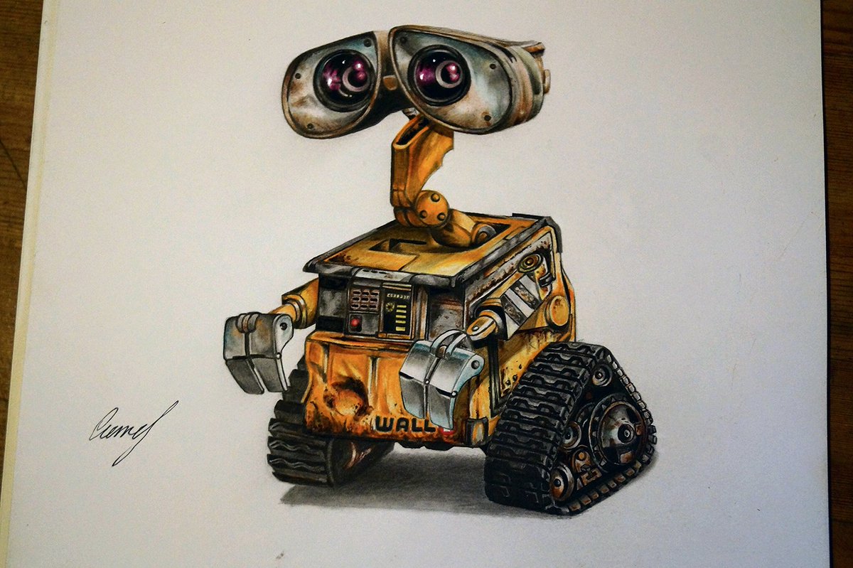 1200x799 Pencilartcollection On Twitter Wall E - Wall E Drawing