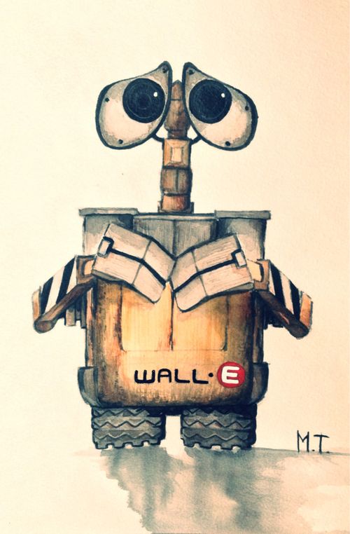 500x762 Drawing Jenny S Lamb Disney Wallpaper, Wall E, Disney Drawings - Wall E Drawing