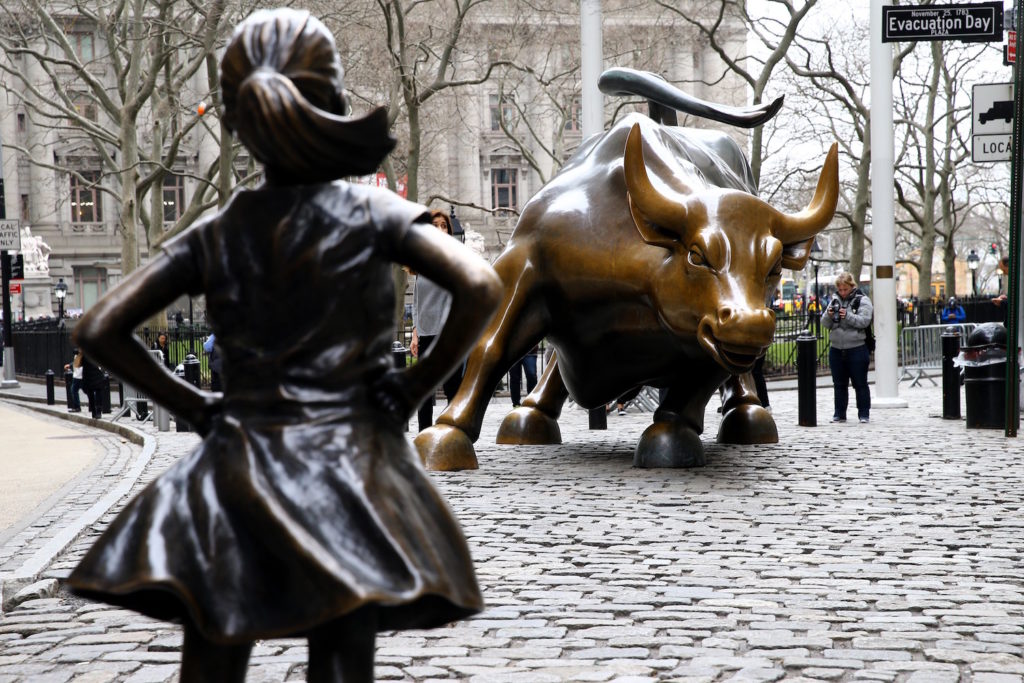 1024x683 from 'charging bull' to the bull market 'fearless girl' heads - Wall Street Bull Drawing