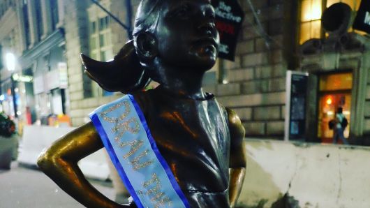 530x298 iconic wall street bull statue vandalized - Wall Street Bull Drawing