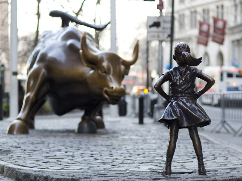 800x599 sculptor of wall street bull says 'fearless girl' horns in on his - Wall Street Bull Drawing