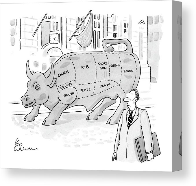 678x643 Wallstreet Bull Canvas Print Canvas Art - Wall Street Bull Drawing