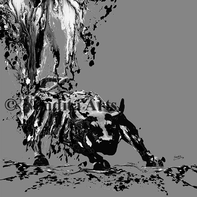 794x794 bull wall street bull art print abstract wall art stock etsy - Wall Street Bull Drawing