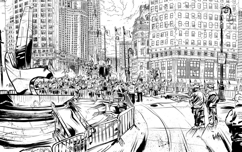 960x602 Draw Occupy Wall Street - Wall Street Drawing