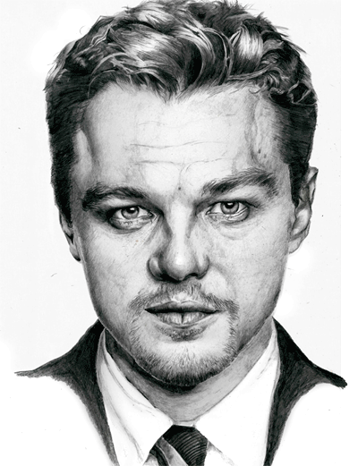 400x521 Drawing Of The Wolf Of Wall Street Star Leonardo Dicaprio - Wall Street Drawing