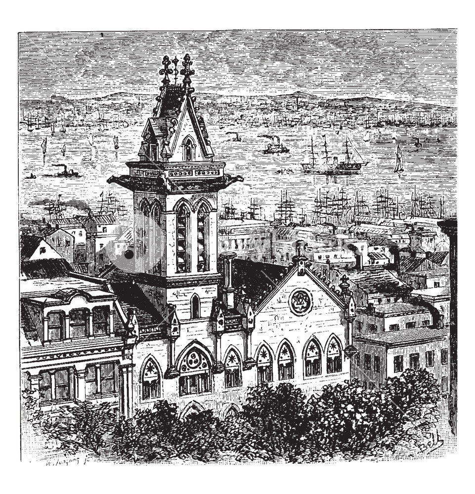 961x1000 Trinity School Are Located In New York City, Broadway And Wall - Wall Street Drawing