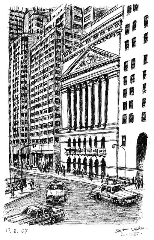514x800 Wall Street - Wall Street Drawing