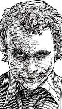 206x360 Wall Street Journal Hedcuts - Wall Street Drawing