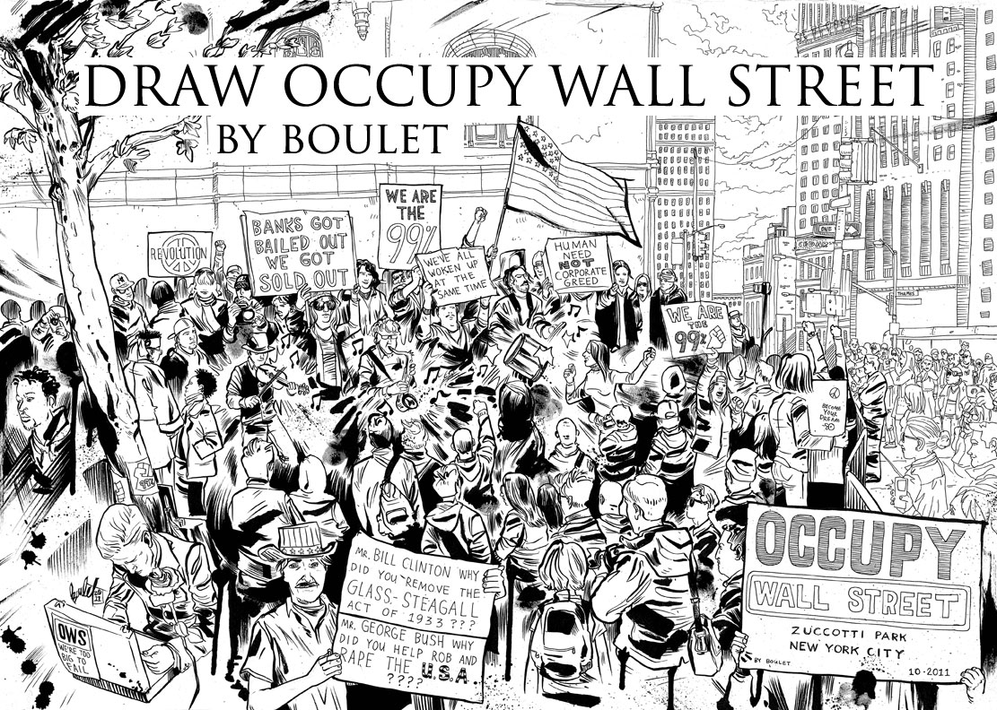 1111x792 Scroll Down - Wall Street Drawing