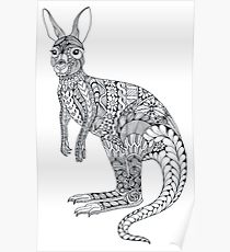 210x230 Wallaby Drawing Posters Redbubble - Wallaby Drawing