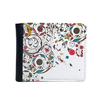 355x355 Modern Art Illustration Flowers Plants Drawing Flip - Wallet Drawing