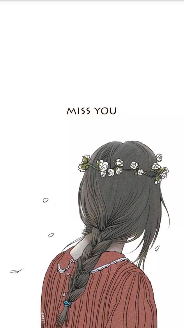 720x1280 Miss You Love Art, Drawings, Art Girl - Wallpaper Drawing Art