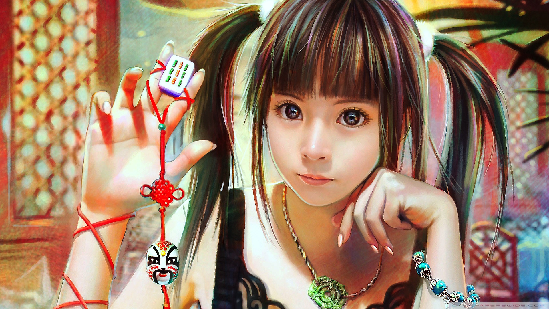 1920x1080 girl drawing hd desktop wallpaper for ultra hd tv wide - Wallpaper Hd Drawing