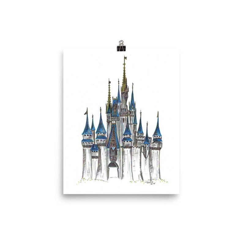 Walt Disney Castle Drawing at Explore collection