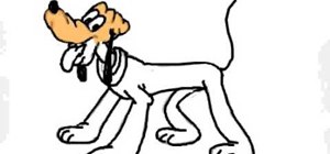 300x140 how to draw walt disney character, pluto drawing illustration - Walt Disney Characters Drawings