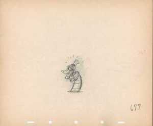 300x247 walt disney goofy original production drawing animation art - Walt Disney Drawings