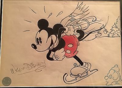 400x287 walt disney original autograph signed sketch drawing of mickey - Walt Disney Drawings