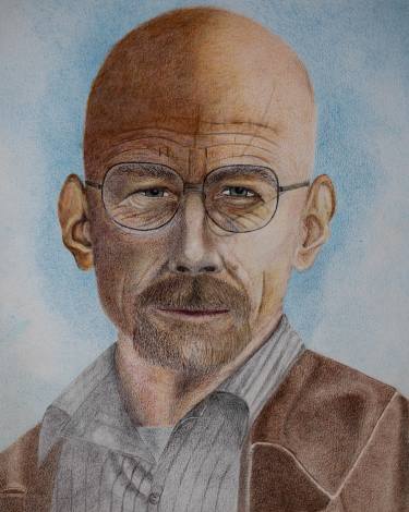 375x470 walter white drawings for sale saatchi art - Walter White Drawing
