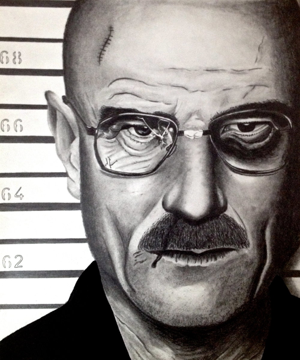 1000x1200 walter white drawn draw - Walter White Drawing