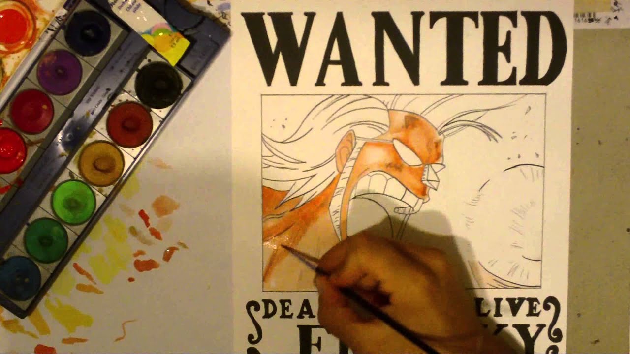 1280x720 How To Draw Wanted Franky One Piece - Wanted Drawing