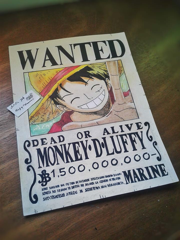 720x960 luffy wanted poster drawing onepiece - Wanted Poster Drawing