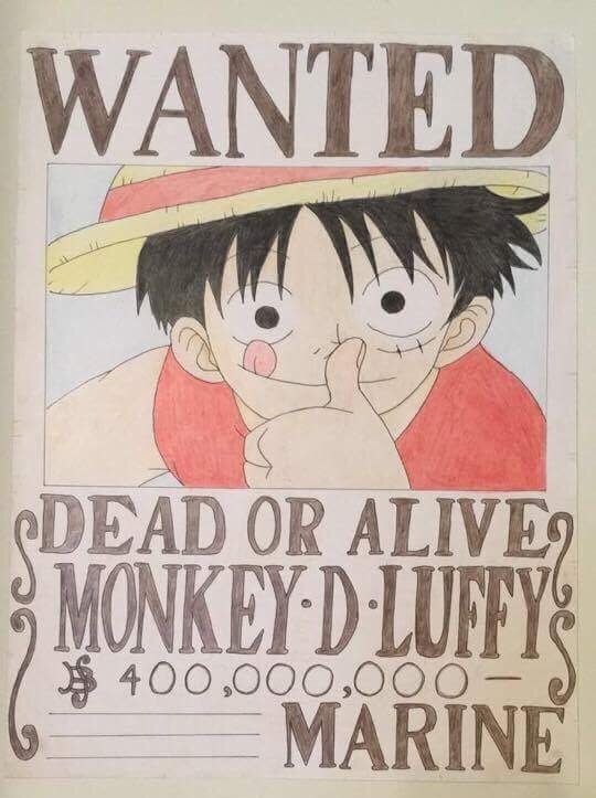 Mompower One Piece Wanted Poster Template Png