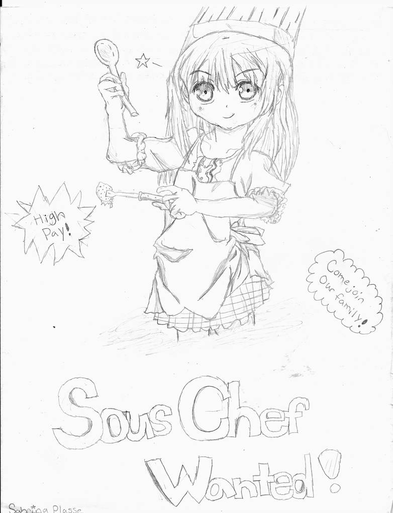782x1022 sous chef wanted poster project drawing - Wanted Poster Drawing