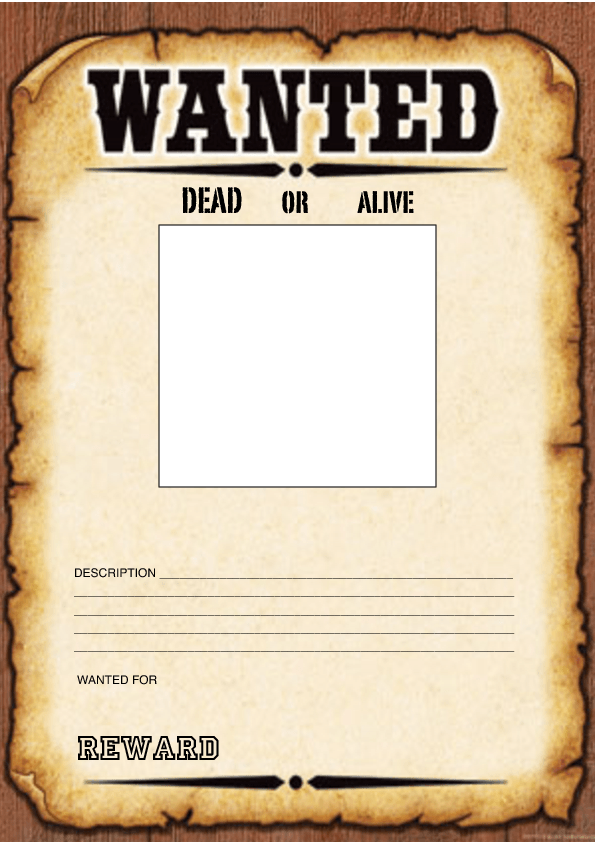 Wanted Poster Drawing at Explore collection of