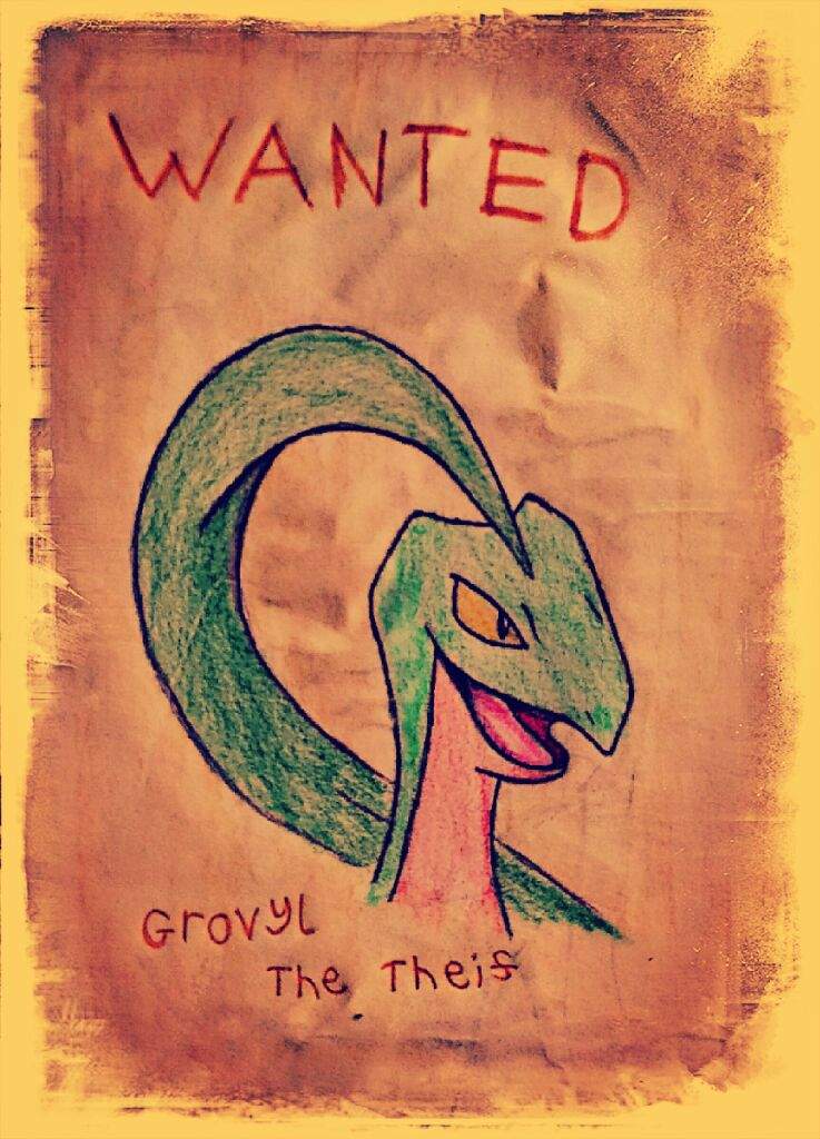737x1024 grovyl wanted poster drawing amino - Wanted Poster Drawing