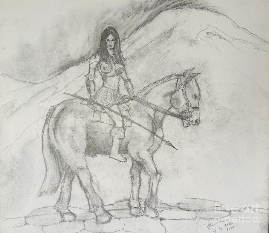 900x781 War Horse Drawing - War Horse Drawing