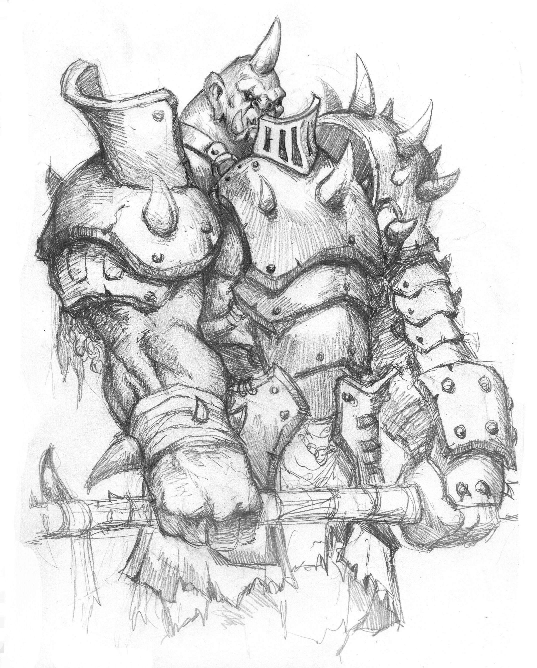 2146x2671 axe drawing world warcraft for free download - Warcraft Drawing