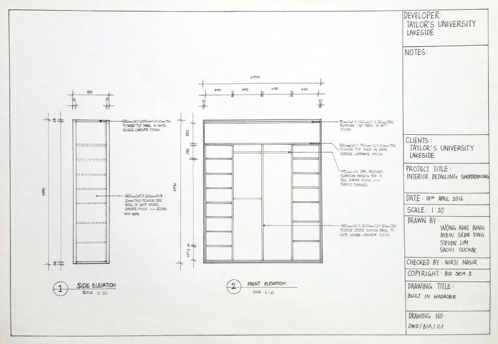 1600x1105 footsteps of a future designer detailing and working drawings - Wardrobe With Drawings