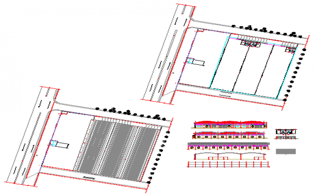 650x400 workshop factory and warehouse offices shed design drawing - Warehouse Drawing