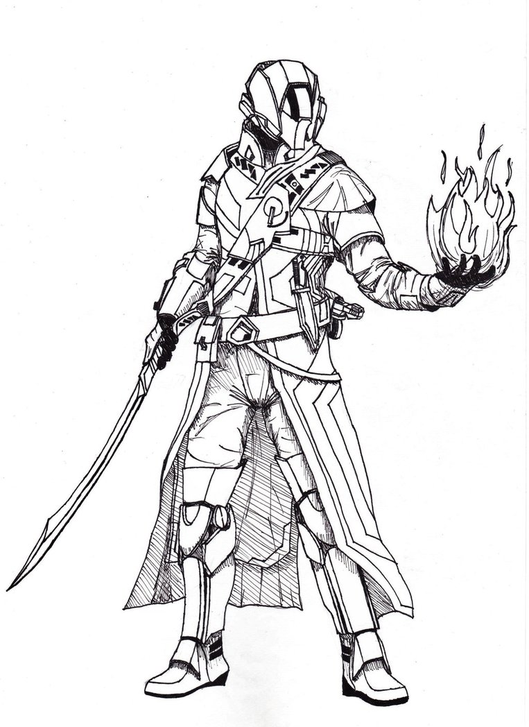 763x1048 warlock drawing picture drawing skill - Warlock Drawing
