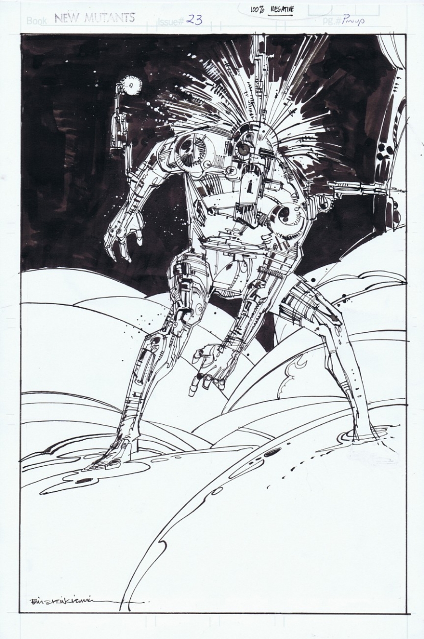 830x1250 warlock pin up from new mutants - Warlock Drawing